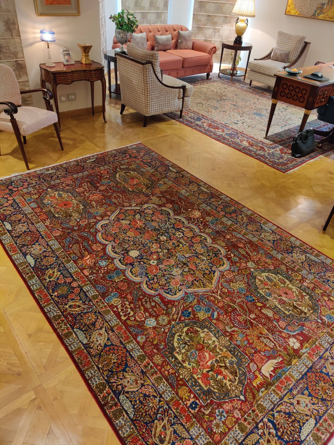 Antique Persian Carpet in a luxurious home